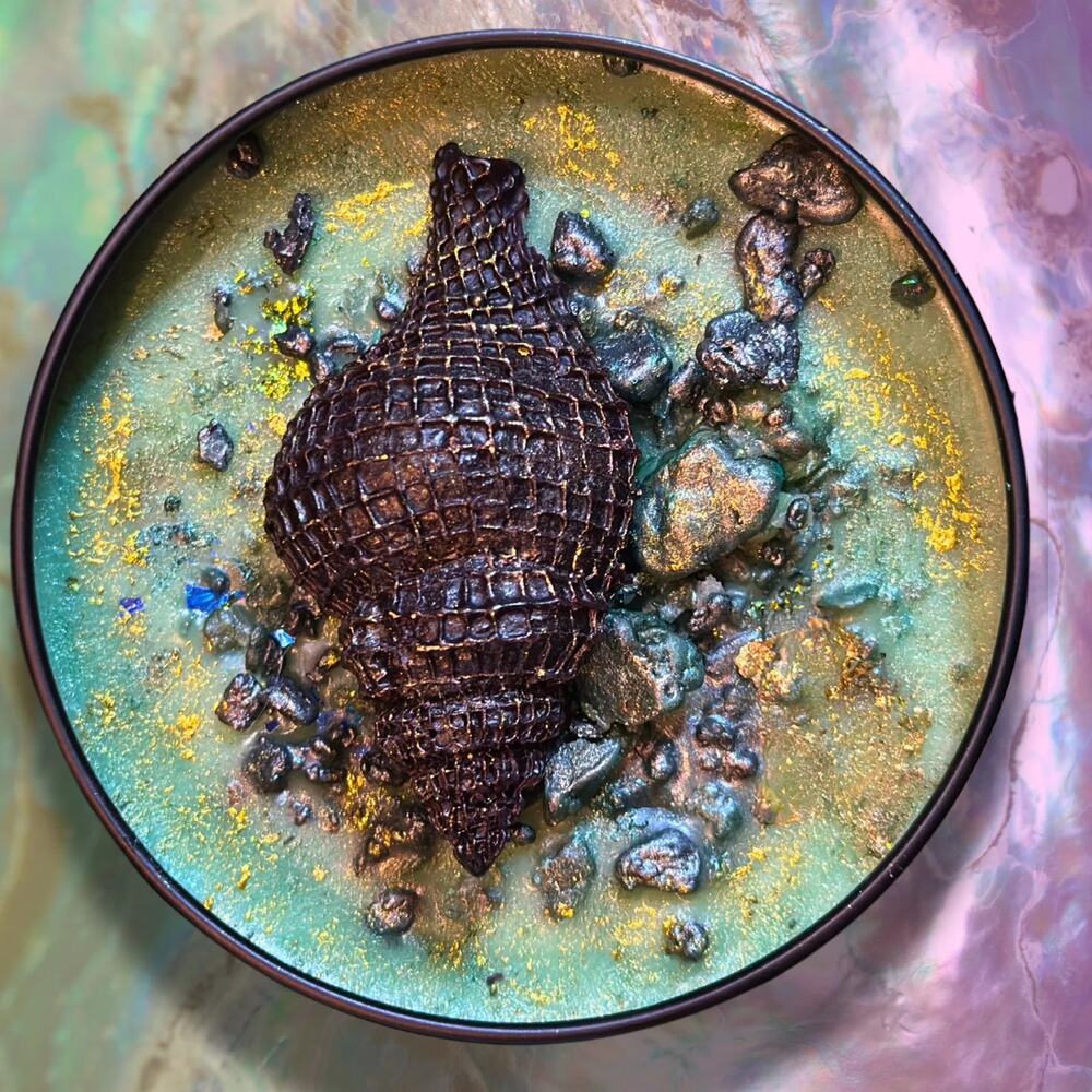 Brazilian Zom Zom Wickless Candle: Caramel Pistachio Vanilla Sandalwood Scent - Picture 4 of 10